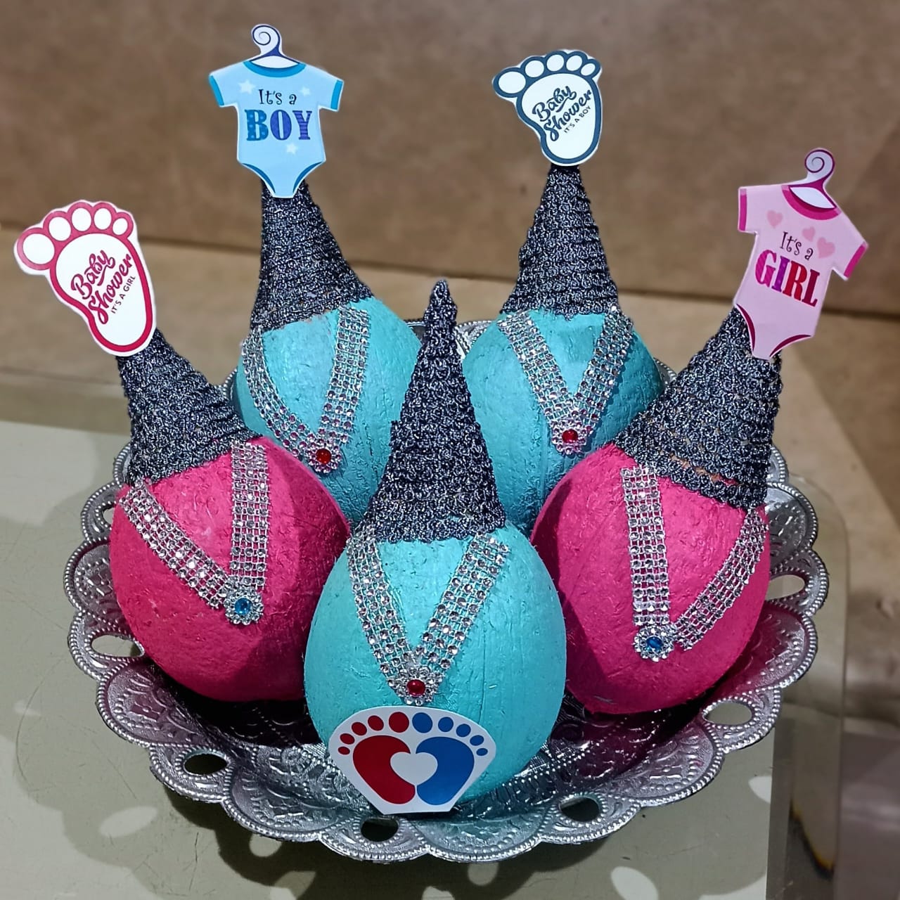 Plate decoration ideas store for baby shower